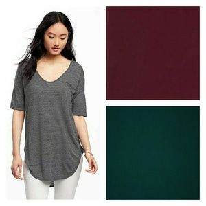 2 NWT Old Navy M Tunics: Berry, Teal